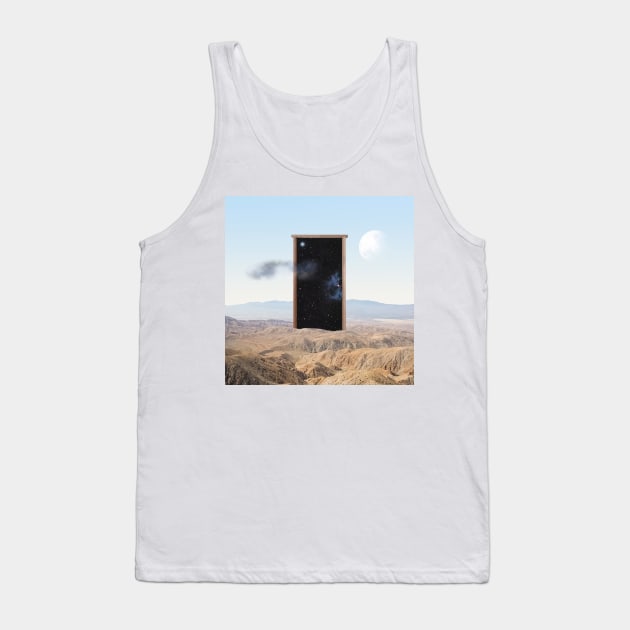 Cry For The Moon - Surreal/Collage Art Tank Top by DIGOUTTHESKY